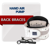 Hand air pump back braces